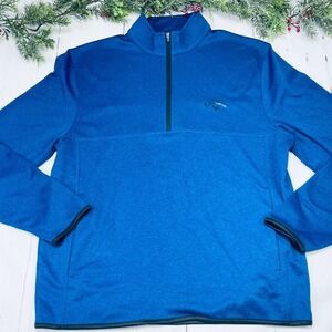 Men's Callaway Half Zip Blue Pull Over